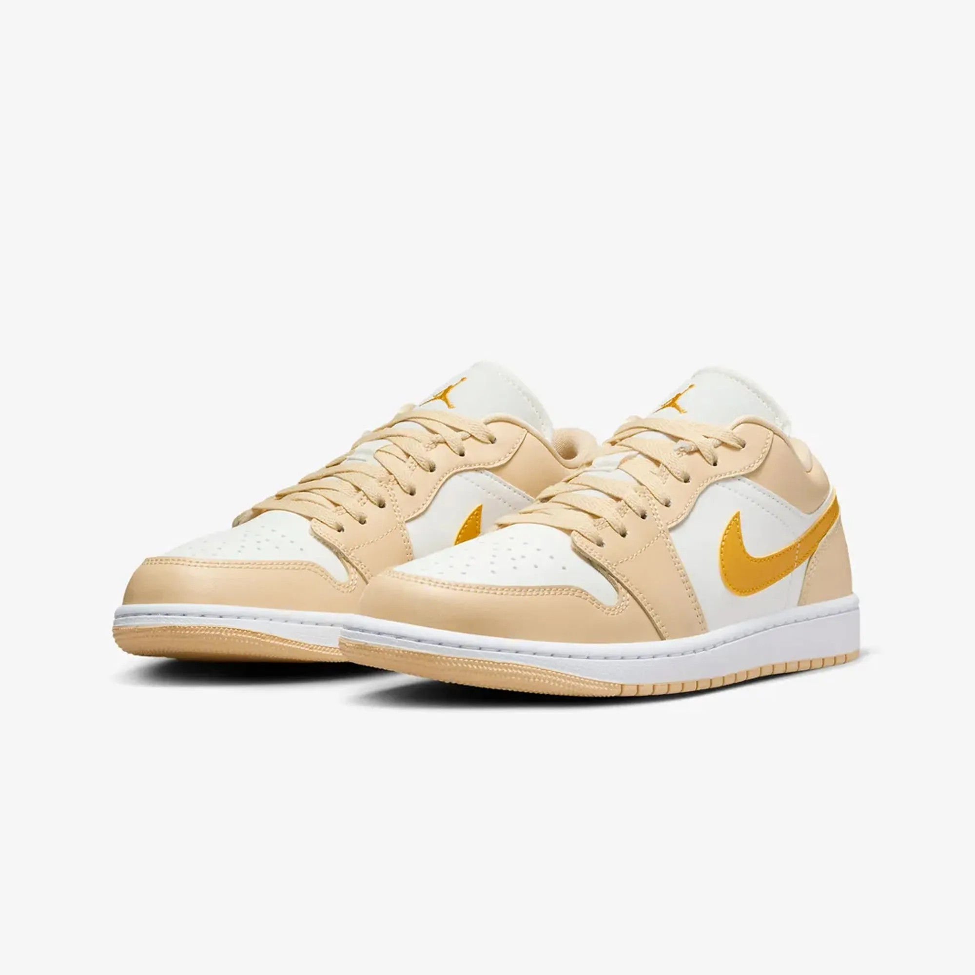 WMN'S AIR JORDAN 1 LOW 'SAIL/YELLOW OCHRE-PALE VANILLA-WHITE'