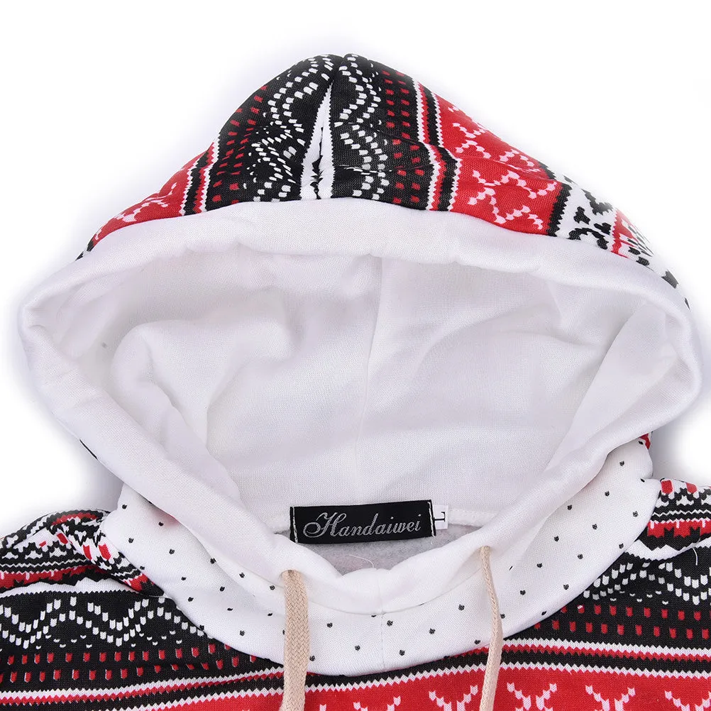 Women Hoody Sweatshirts Pullovers Harajuku Snowflake Printed Coat White Hoodies moleton Feminine SM6