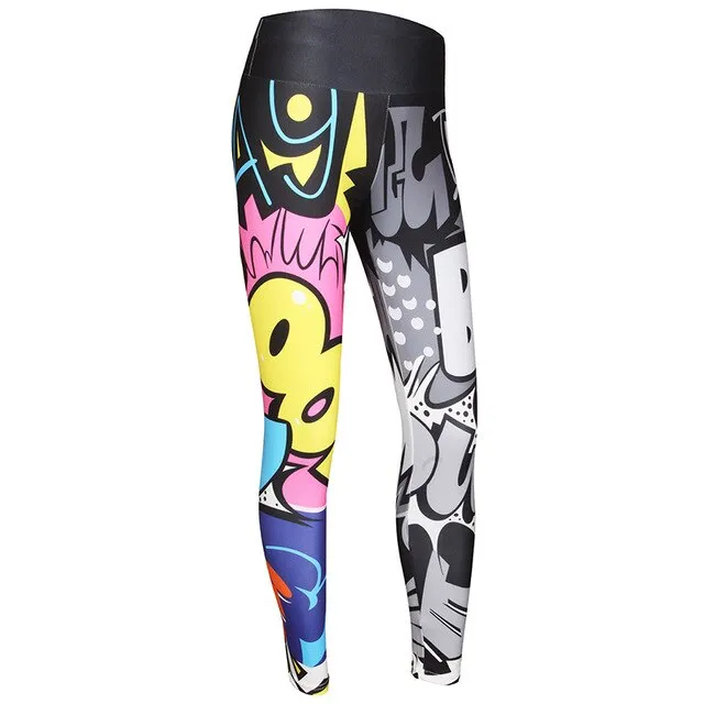 Women Leggings Digital Printing Workout Leggings High Waist Ankle-Length Push Up Slim Mujer Leggings Fitness Feminina