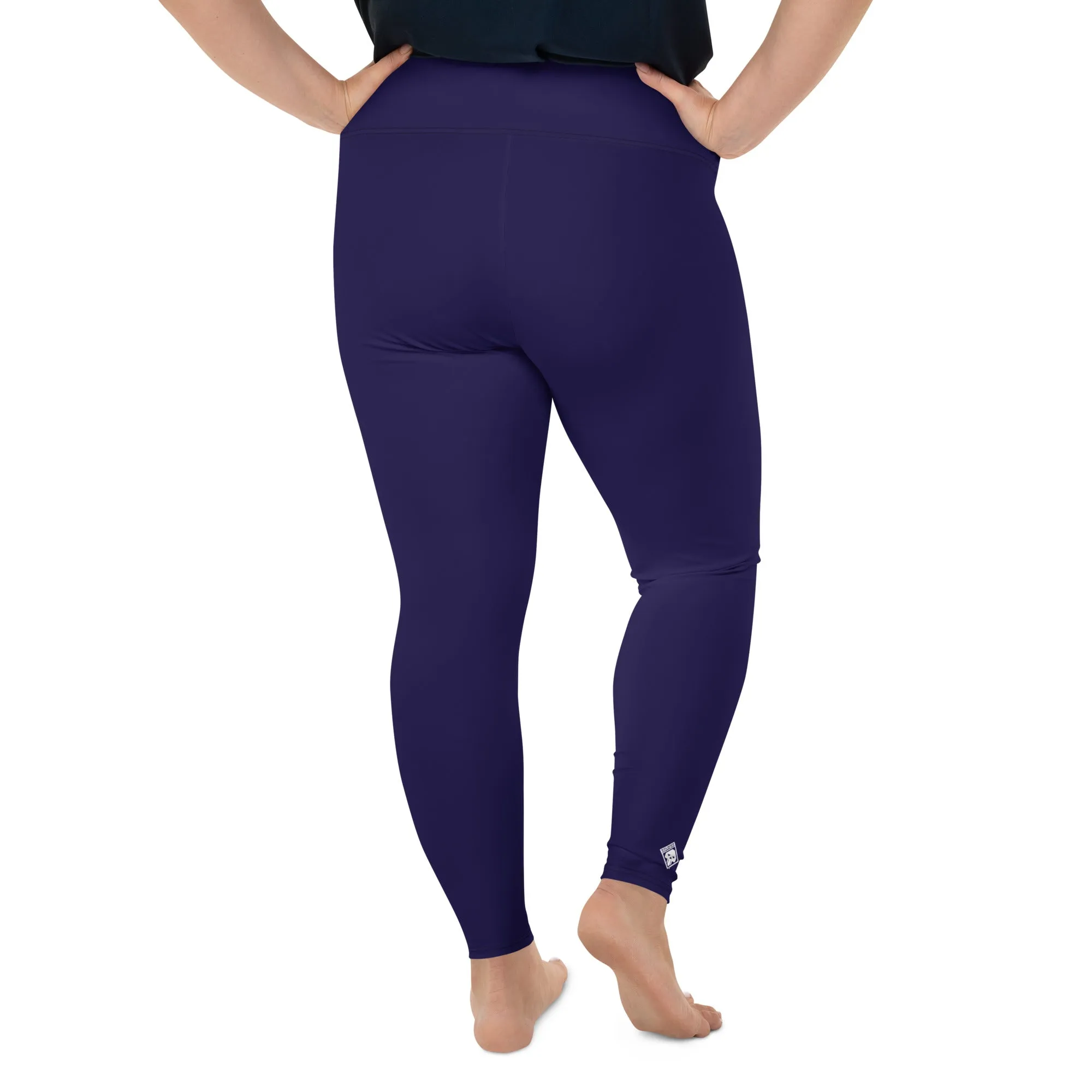 Women's Plus Size Yoga Pants Workout Leggings For Jiu Jitsu 002 - Midnight Blue