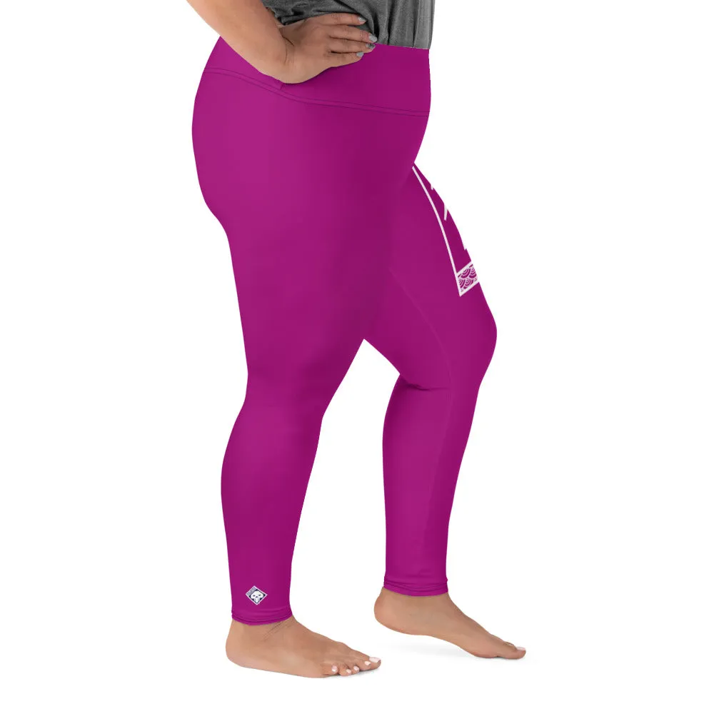 Women's Plus Size Yoga Pants Workout Leggings For Jiu Jitsu 014 - Fresh Eggplant