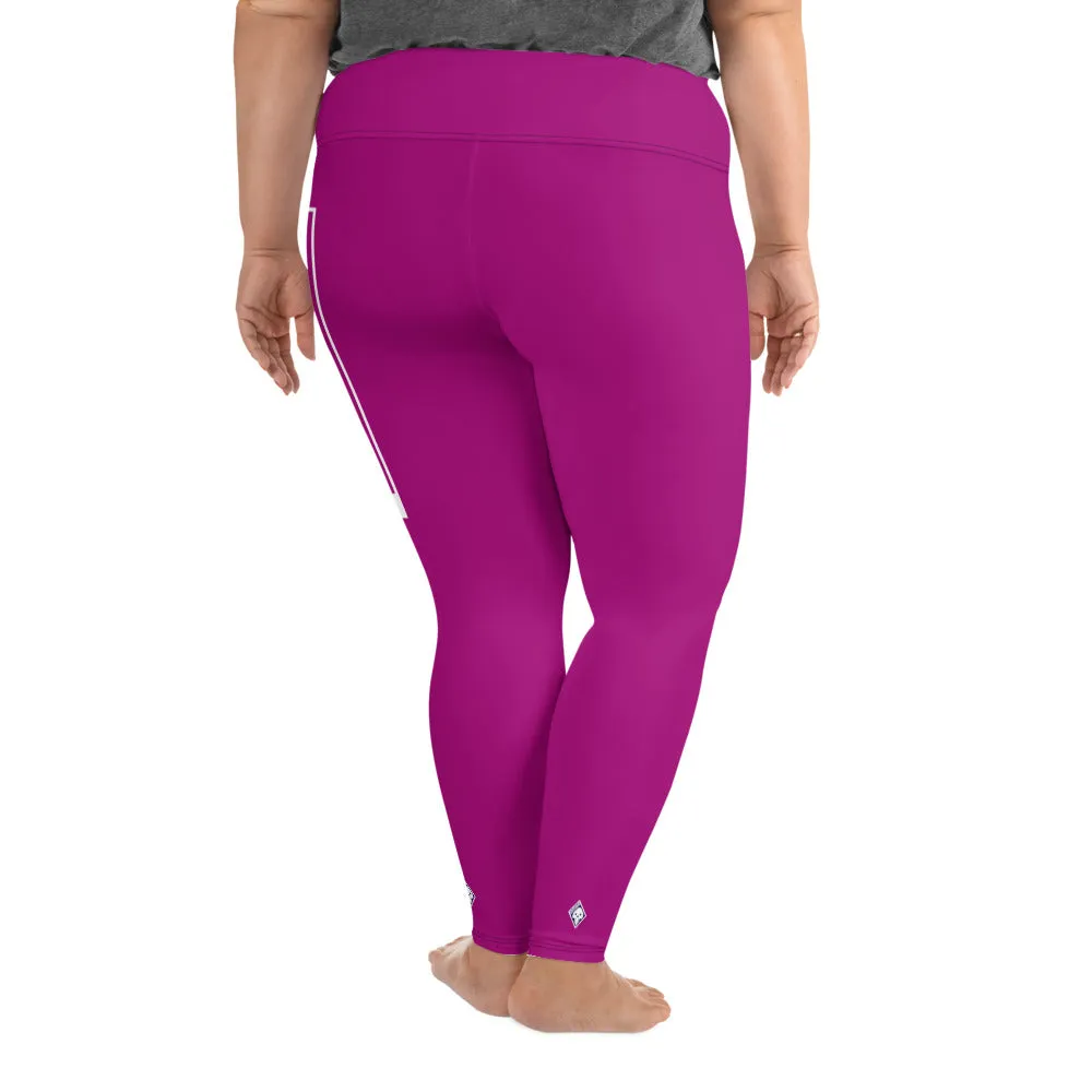 Women's Plus Size Yoga Pants Workout Leggings For Jiu Jitsu 014 - Fresh Eggplant