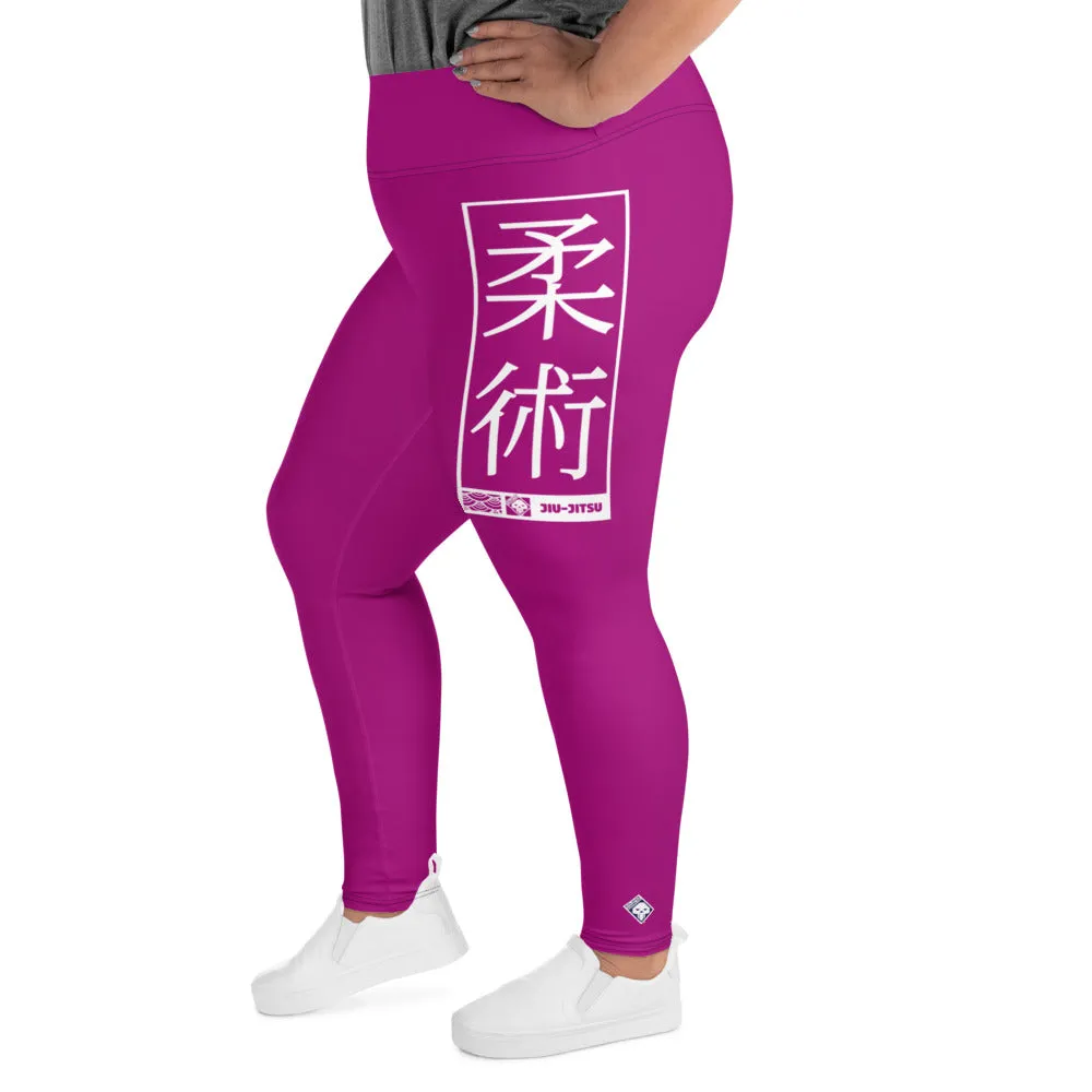 Women's Plus Size Yoga Pants Workout Leggings For Jiu Jitsu 014 - Fresh Eggplant