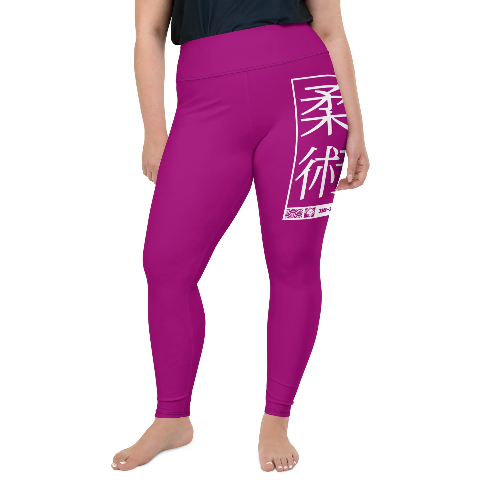 Women's Plus Size Yoga Pants Workout Leggings For Jiu Jitsu 014 - Fresh Eggplant