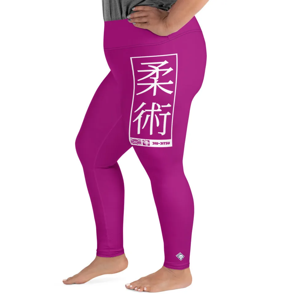 Women's Plus Size Yoga Pants Workout Leggings For Jiu Jitsu 014 - Fresh Eggplant