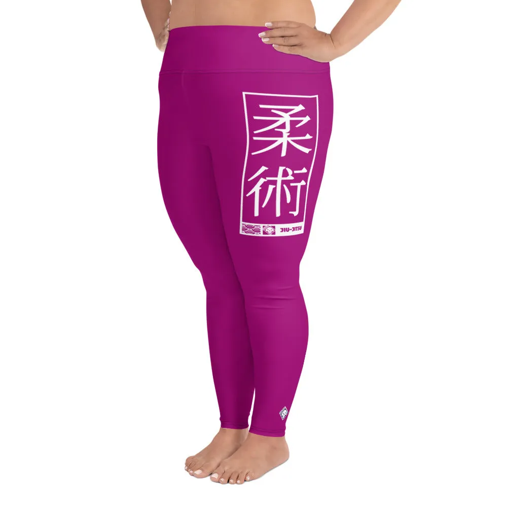 Women's Plus Size Yoga Pants Workout Leggings For Jiu Jitsu 014 - Fresh Eggplant