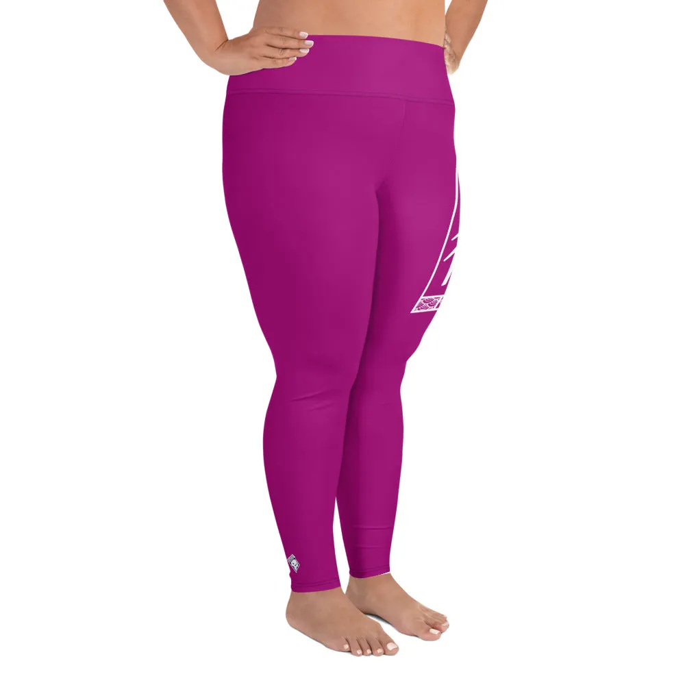 Women's Plus Size Yoga Pants Workout Leggings For Jiu Jitsu 014 - Fresh Eggplant