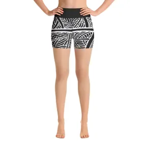 Yoga Shorts Austin Pecan Leaf