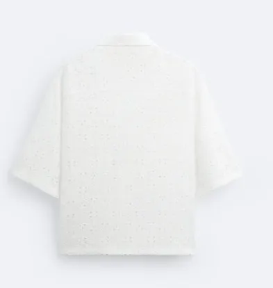 ZARA  |Cotton Short Sleeves Shirts