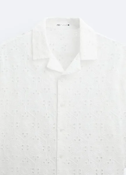 ZARA  |Cotton Short Sleeves Shirts