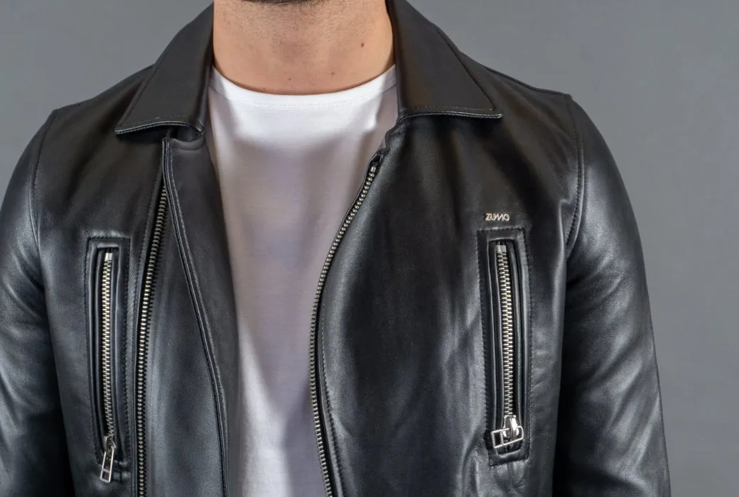 Zumo Leather Jackets Vincent Black